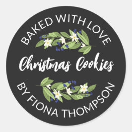 Adesivo Floral Blue Berry Twigs Feitos Com Amor