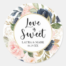 Floral Blush e Marinho Love é Sweet Sticker