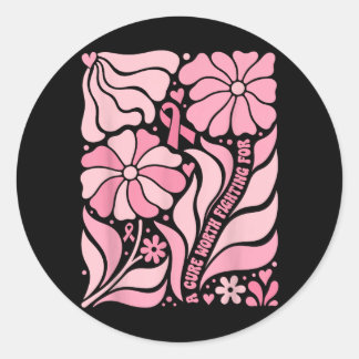 Adesivo Floral Boho Sobrevivente de Câncer de Mama Uma Cur