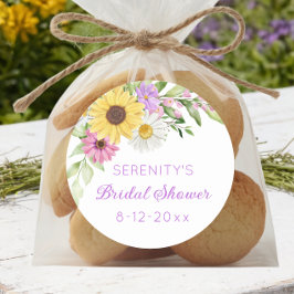 Adesivo Floral Boho Sunflower Daisy Bridal Shower