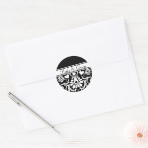 Adesivo Floral Branco - Qualquer Cor de Fundo