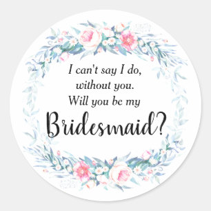 Adesivo Floral Bridesmaid
