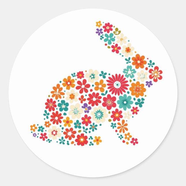 Adesivo Floral Bunny (Frente)