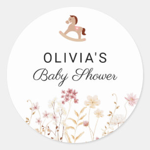 Adesivo Floral Chic Boho Branco Foto Bem-vindo