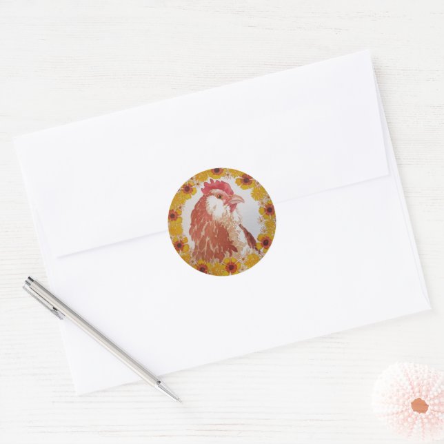 Adesivo Floral Chicken Wreath Stickers (Envelope)