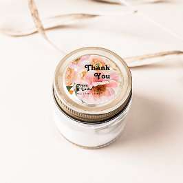 Adesivo Floral Colorida Negrito | Obrigado Favor De Casame