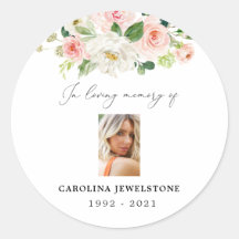 Floral Cor-De-Rosa E Creme Nos Memory Stickers