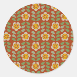 Adesivo Floral Cores Terrosas - Bloom & Stick