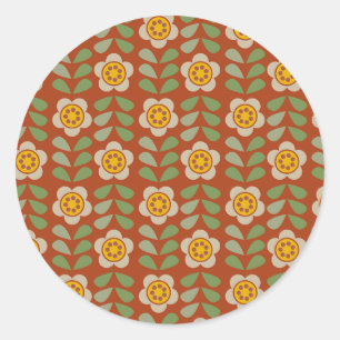 Adesivo Floral Cores Terrosas - Bloom & Stick