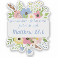 Floral Cross Ele é Risen Páscoa