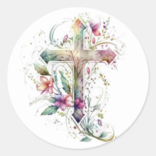 Adesivo Floral Cross Stickers