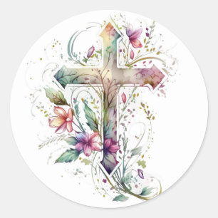 Adesivo Floral Cross Stickers