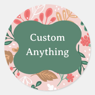 Adesivo Floral Customizable