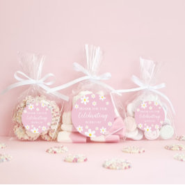 Adesivo Floral Daisy Pink Obrigado Pinheiros