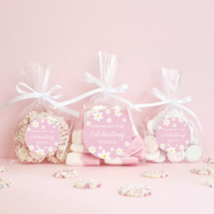 Adesivo Floral Daisy Pink Obrigado Pinheiros