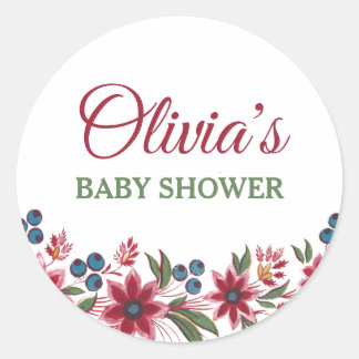 Adesivo Floral de Aquarela