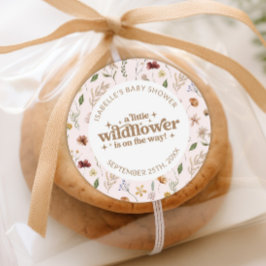 Adesivo Floral de Chá de fraldas de flor selvagem personal