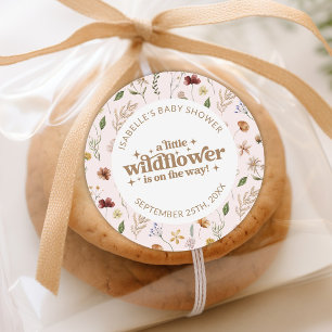 Adesivo Floral de Chá de fraldas de flor selvagem personal