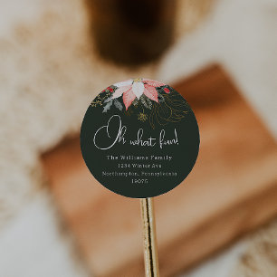 Adesivo Floral de inverno Que Feriados Divertidos Envelope