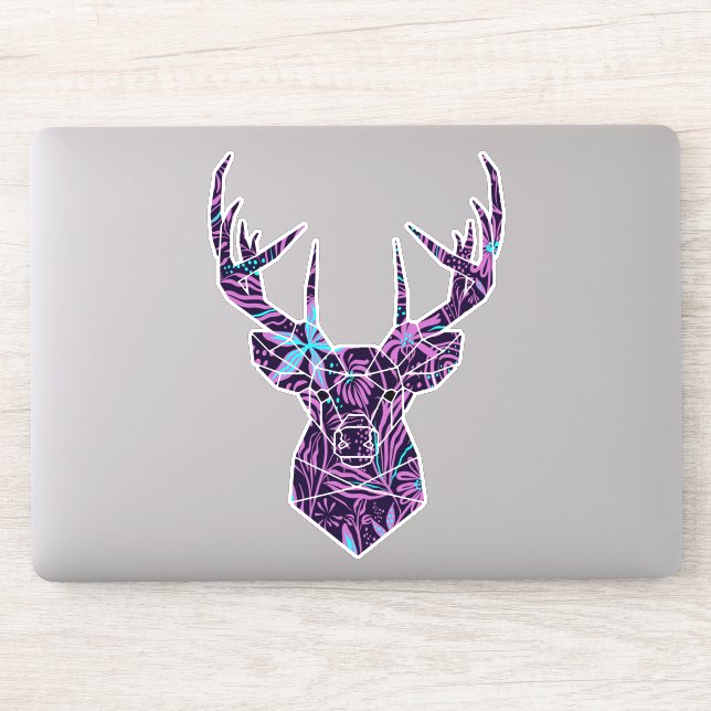 Adesivo Floral Deer (Computador)