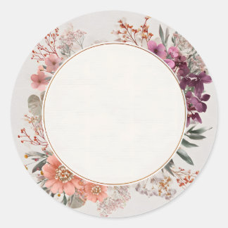 Adesivo Floral – Design de Flor Botânica Fofo