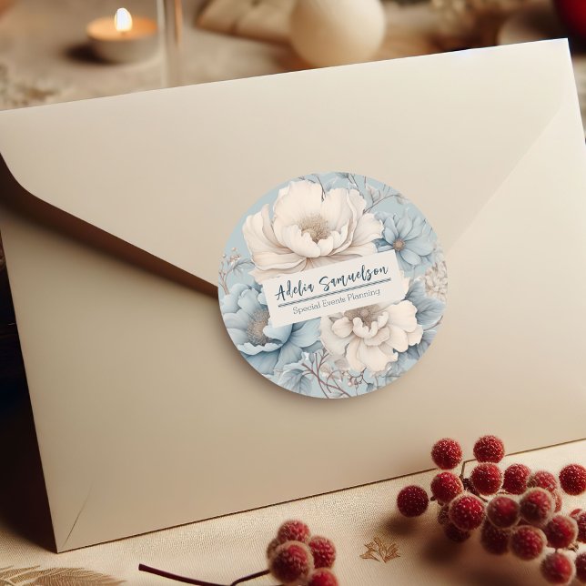 Adesivo  Floral Design Event Planner Promotional Business (Criador carregado)