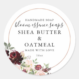 Adesivo Floral e Folha Vinheta de sabão