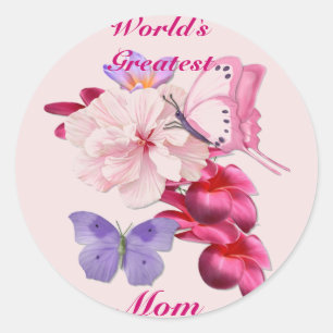 Adesivo Floral exótico para a mamã