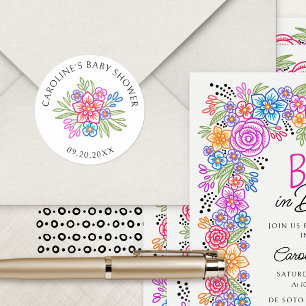 Adesivo Floral Fiesta Vivid Chá de fraldas