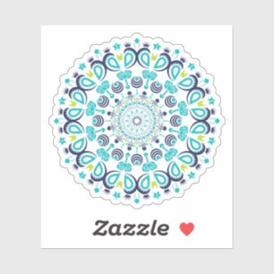 Adesivo Floral Flor Cute Mandala