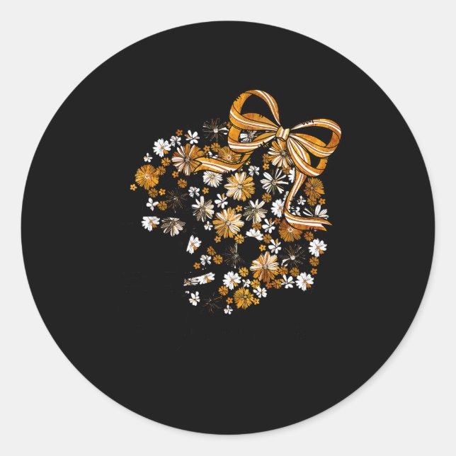 Adesivo Floral Football Game Day Girly Bow Team Srit Black (Frente)