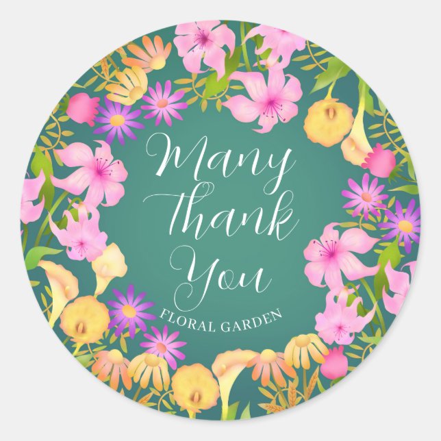 Adesivo Floral Garden Green (Frente)