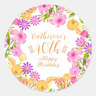 Adesivo Floral Garden White
