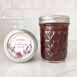 Adesivo Floral Islâmico Nikkah Wedding Favor