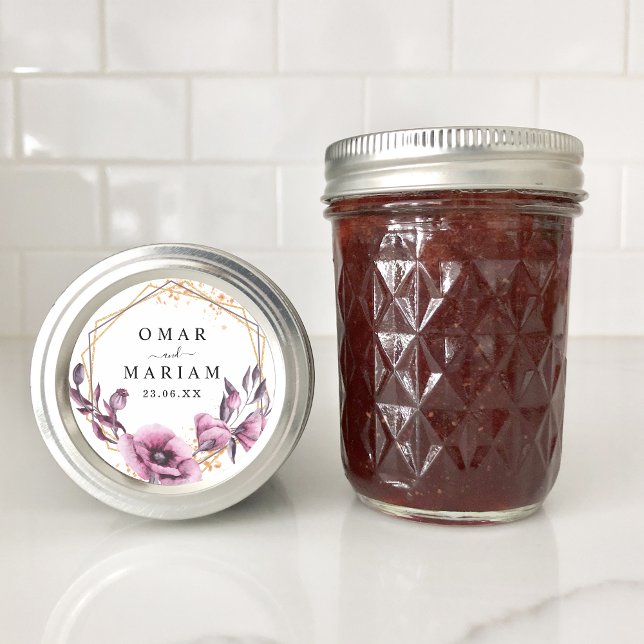 Adesivo Floral Islâmico Nikkah Wedding Favor (Criador carregado)