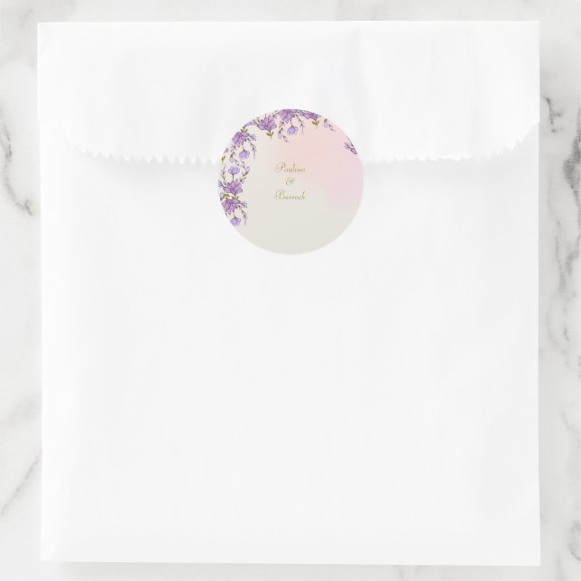 adesivo floral lilás (Bolsa)