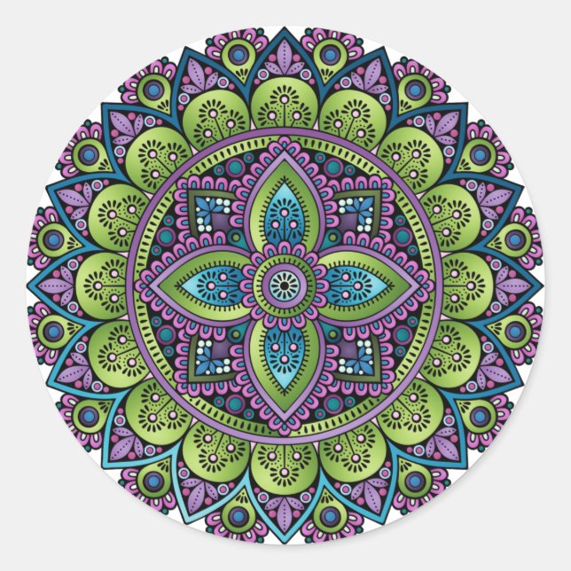 Adesivo Floral Mandala (Frente)
