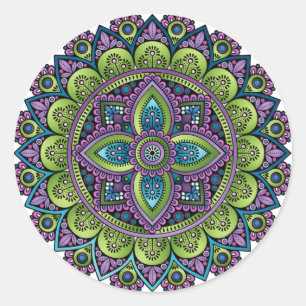 Adesivo Floral Mandala