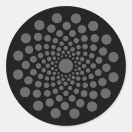 Adesivo Floral Mandala Modelo Classic Round Sticker