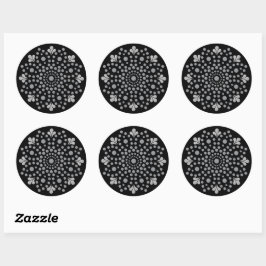 Adesivo Floral Mandala Modelo Classic Round Sticker