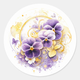 Adesivo Floral Pansy