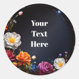 Adesivo Floral Personalizável Festa/Casamentos