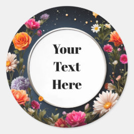 Adesivo Floral Personalizável Festa/Casamentos
