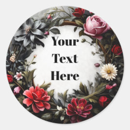 Adesivo Floral Personalizável Festa/Casamentos