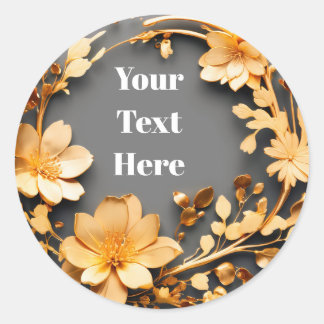 Adesivo Floral Personalizável Festa/Casamentos