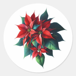 Adesivo Floral Poinsettia Natal – Férias Festivas