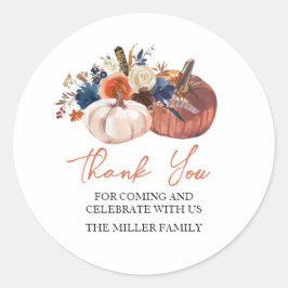 Adesivo Floral Pumpkins autumn fall Sticker