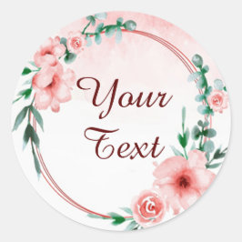 Adesivo Floral rosa