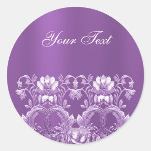 Adesivo Floral Roxo