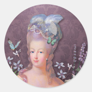 Adesivo Floral roxo de Marie Antoinette